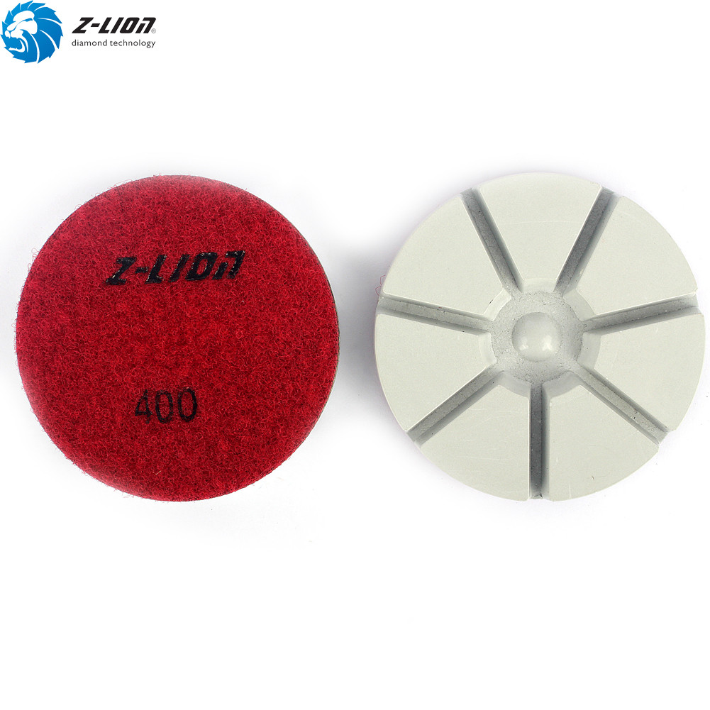 7Pcs Diamond Floor Polishing Pads 3” Grit 50-3000 for Concrete Grinding Discs
