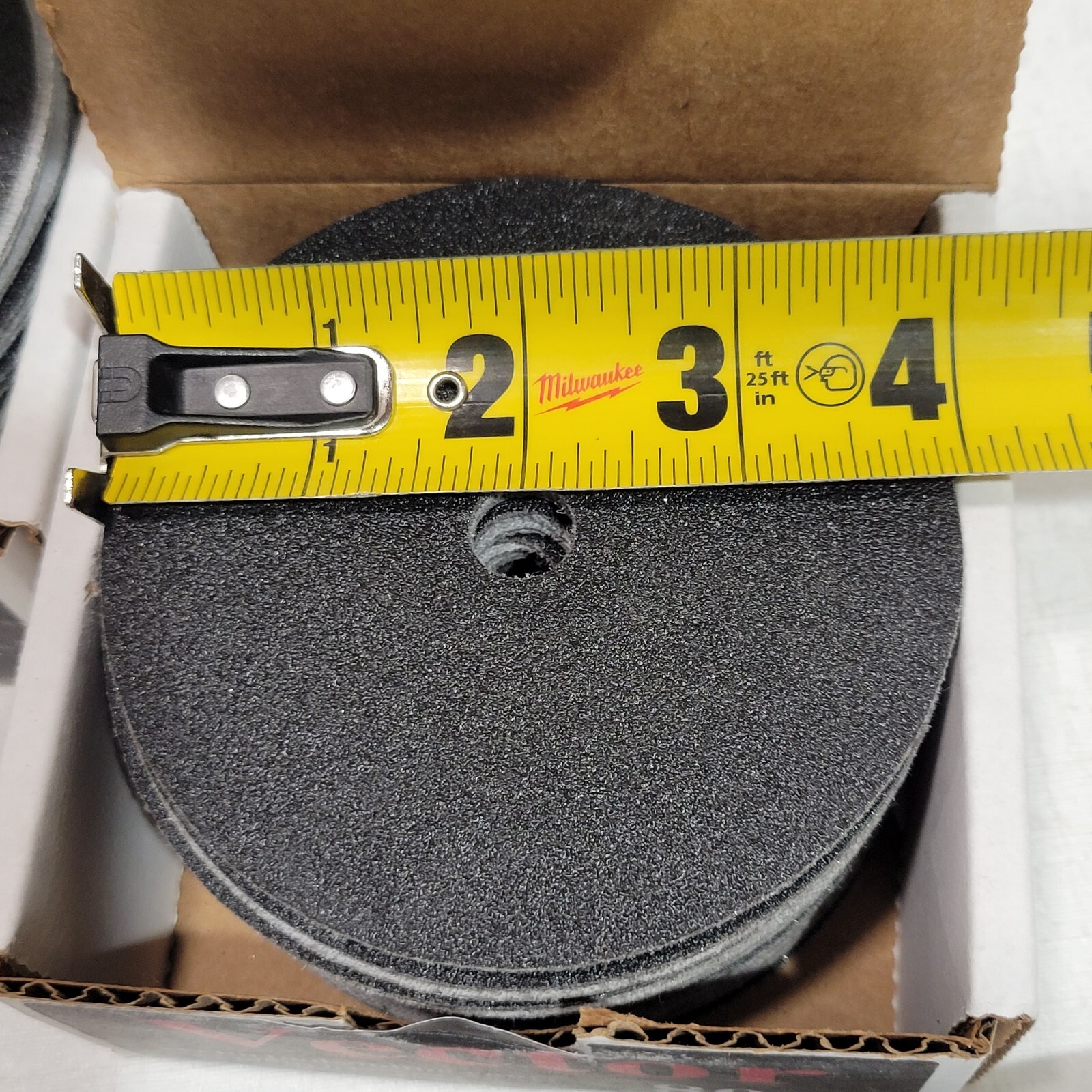 4 inch Sanding Discs 60 Grit, Hook and Loop 1 hole sandpaper Vector Black 50 pcs