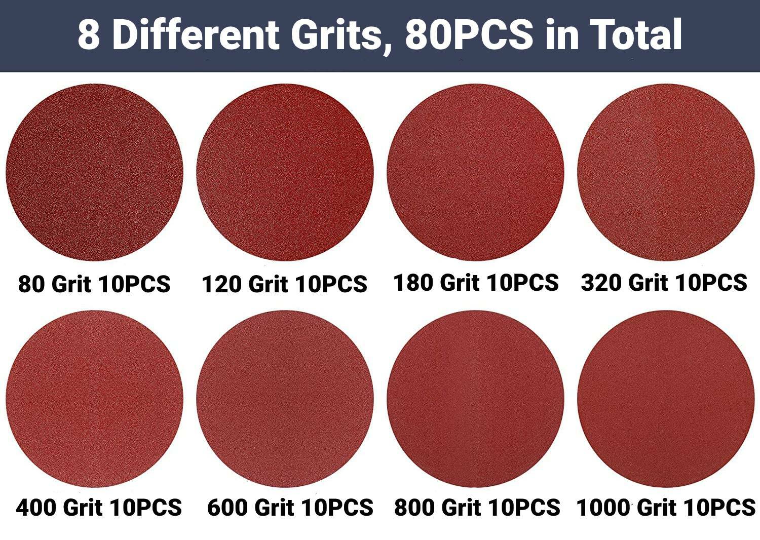 92PC Sanding Belts 4 x36 in 60-400 Grit + 6 in PSA Disc 80-1000 Grit Belt Sander
