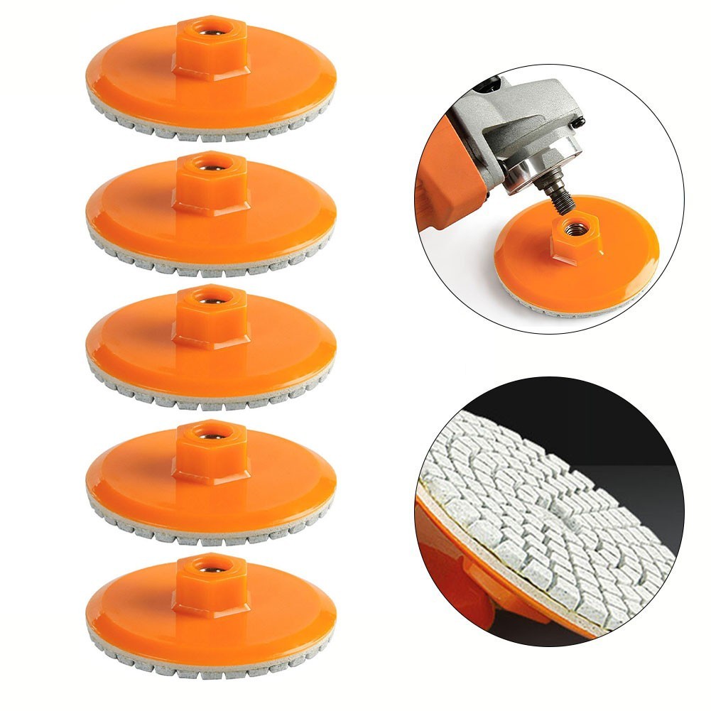 Polishing Pad 80mm 3inch Suitable for Granite For Marble Concrete 5pcs Set