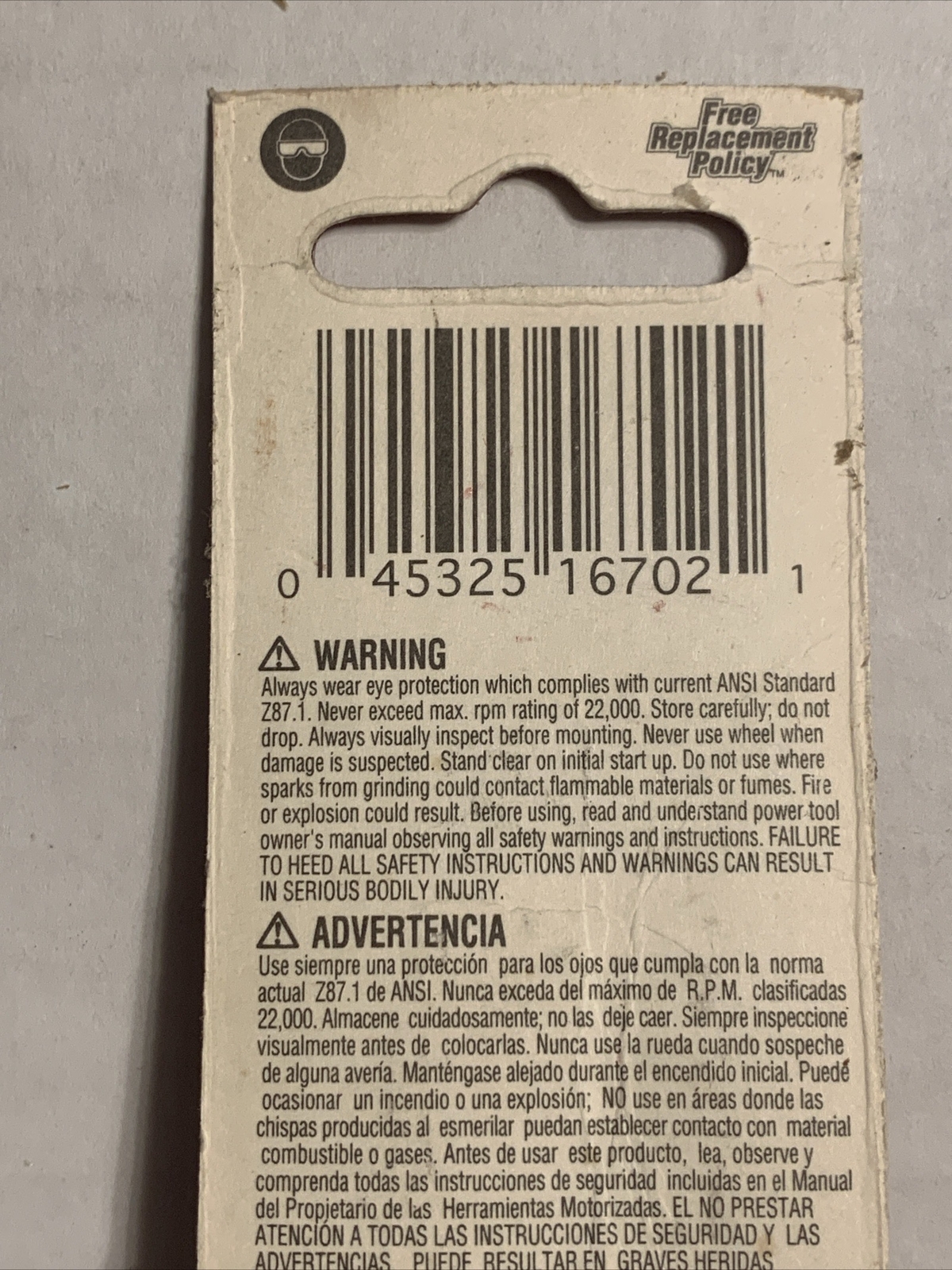 Vermont American 11/16 in x 1-1/4 in Grinding Bit Point #16702 with 1/4″ shank