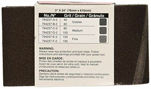 Makita 742312-8A 3-by-24-Inch 40-Grit Abrasive Sanding Belt, 10-Pack
