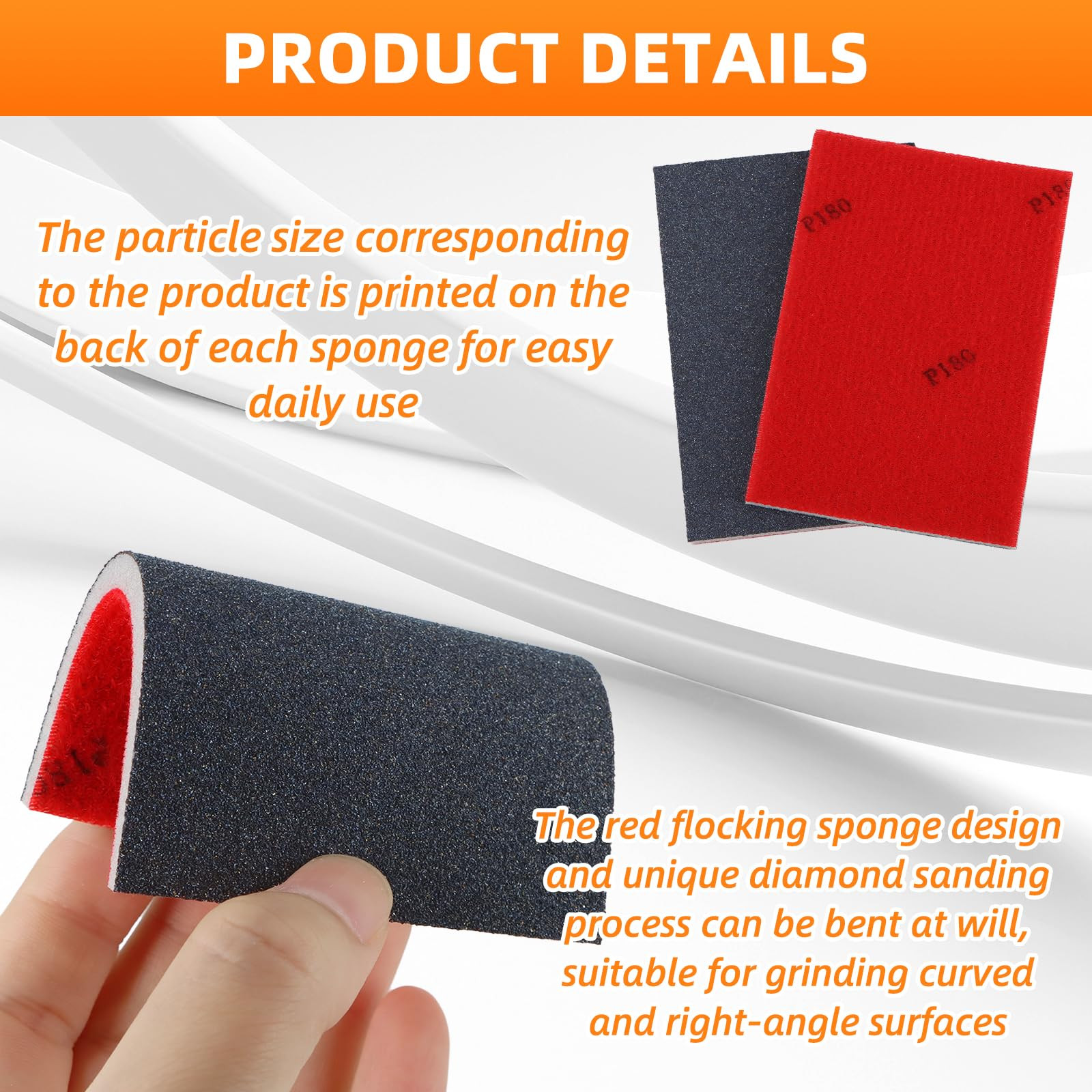 20Pcs 180-3000 Grit Sanding Sponge Set (180/320/400/600/800/1000/1200/1500/20…