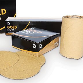 U.S. Chemical & Plastics 6″ PSA P800 Gold Paper Flat (USC-082319)