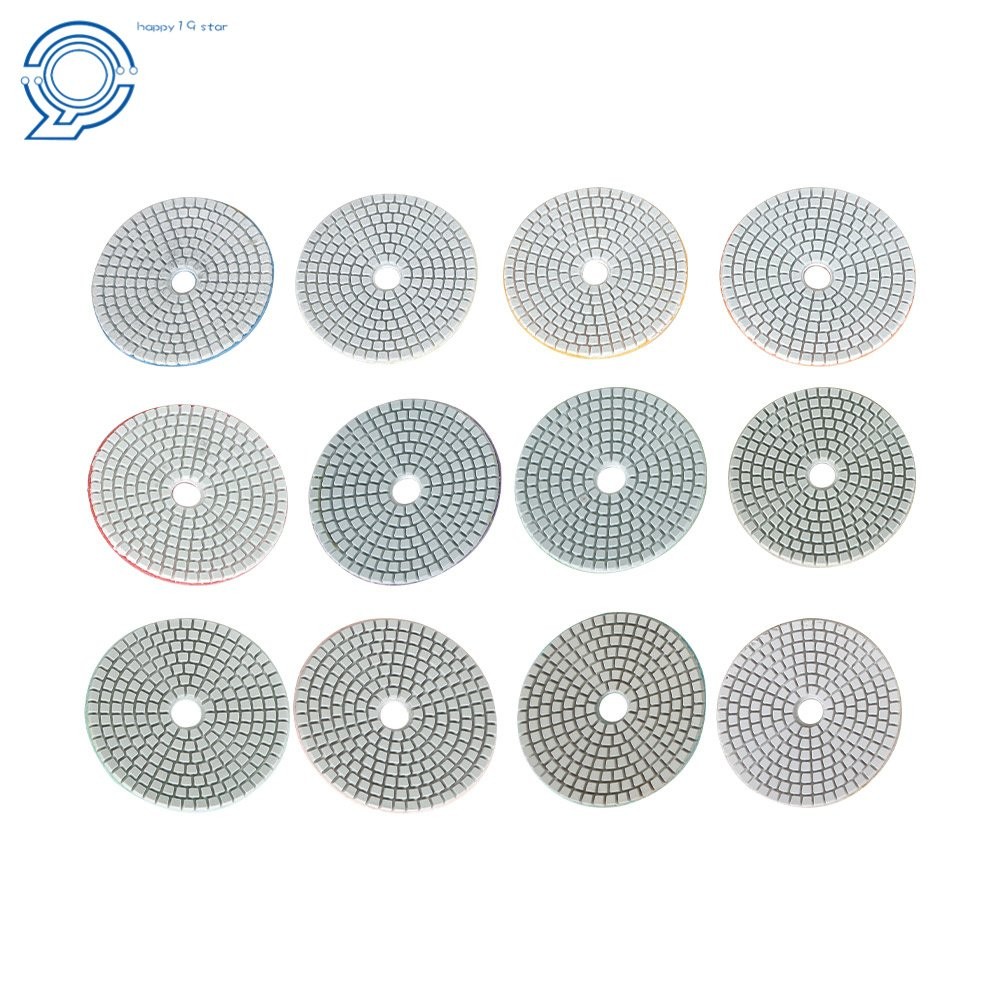 With 2 Pack 5/8In-11In Backer Pads 14 Pack 4 Inch Diamond Polishing Pads Kit