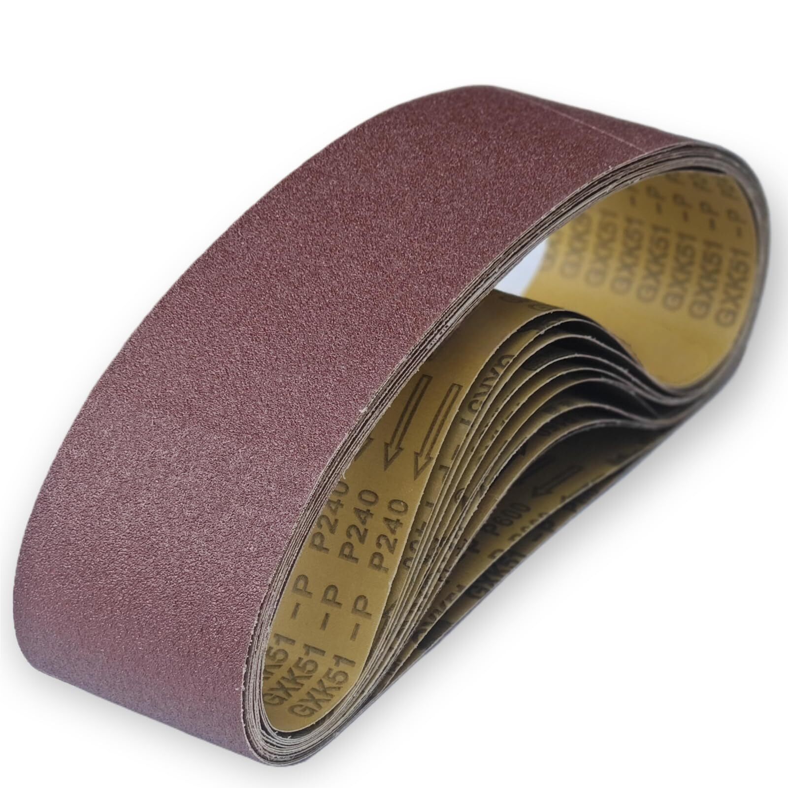 12 Pack 4×36 Inch Sanding Belts Assorted Grits Aluminum Oxide Abrasive Belts