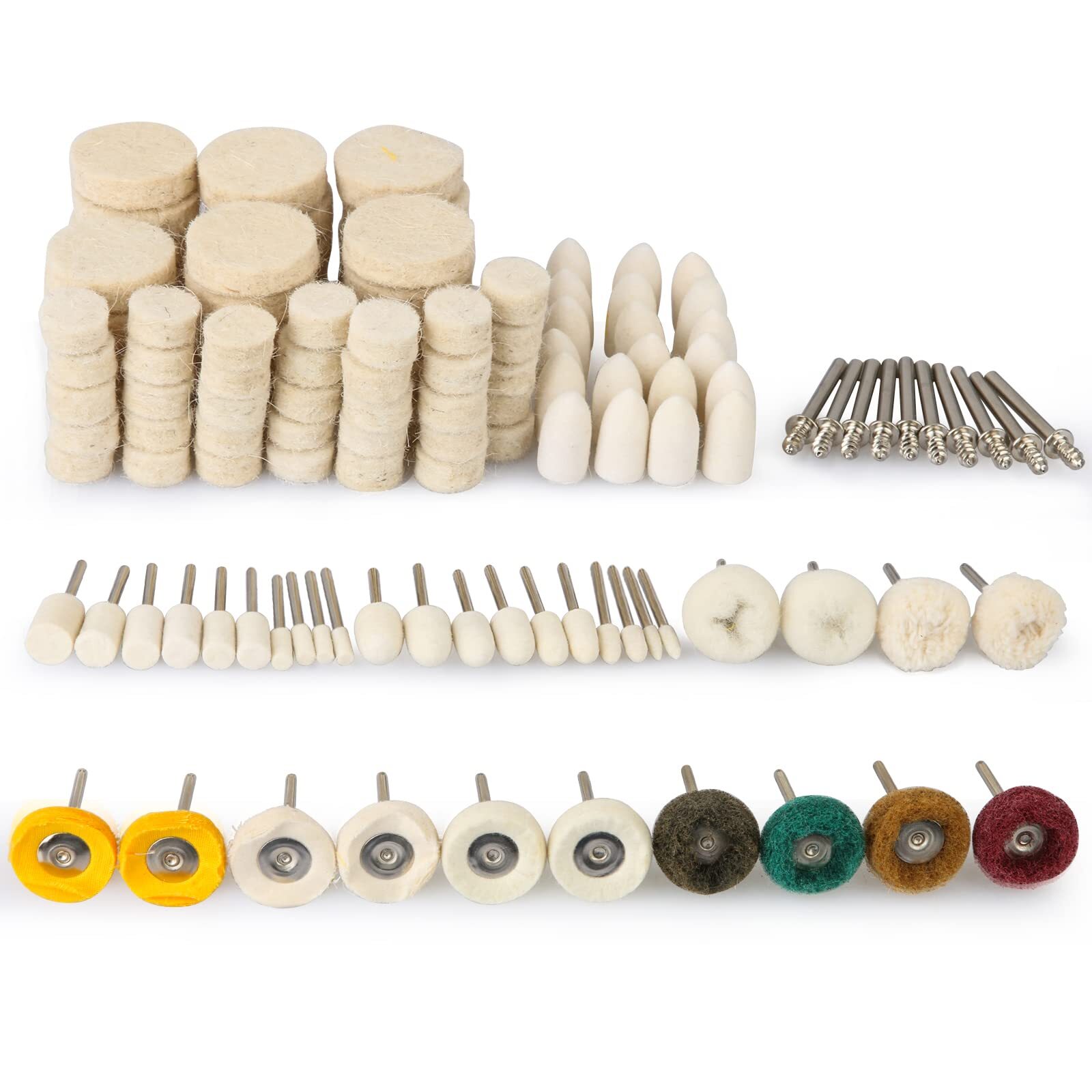 134PCS Polishing Buffing Wheel Polishing Kit Compatible with Dremel Polishing…