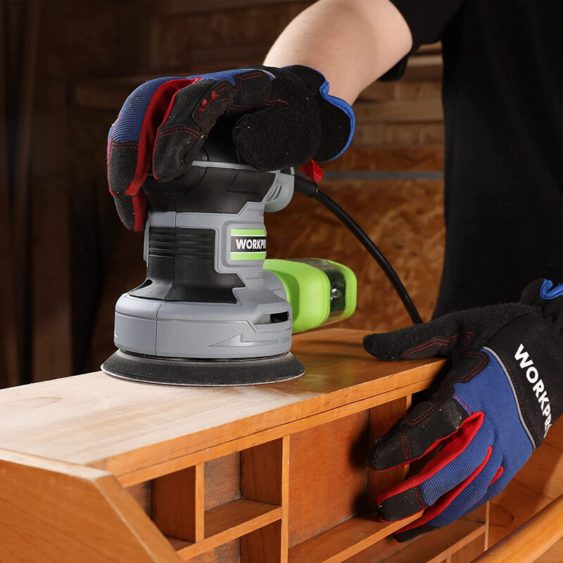WORKPRO 5″ Random Orbit Sander 6 Variable Speeds Sander 7000 to 14000 RPM 2.5Amp