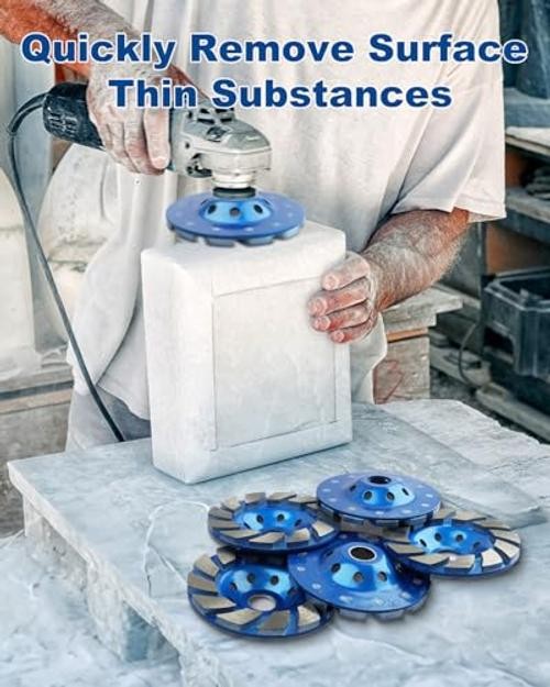 4 1/2 inch Diamond Concrete Grinding Wheel, 12-Segment | 1.0 Segment Turbo