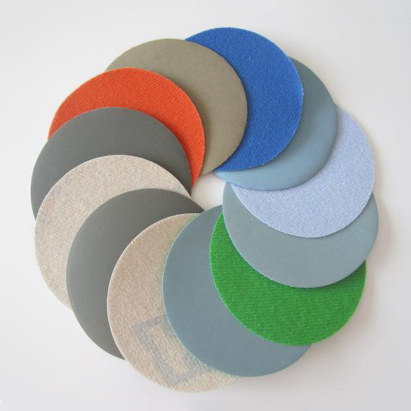 100mm-4″ Inch Flocking Wet Water Sanding Discs Hook and Loop Sandpaper Pads