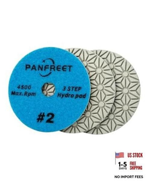 Wet/Dry 3 Step 4 Inch Diamond Polishing Pads,Granite Polishing Pads for Step 2