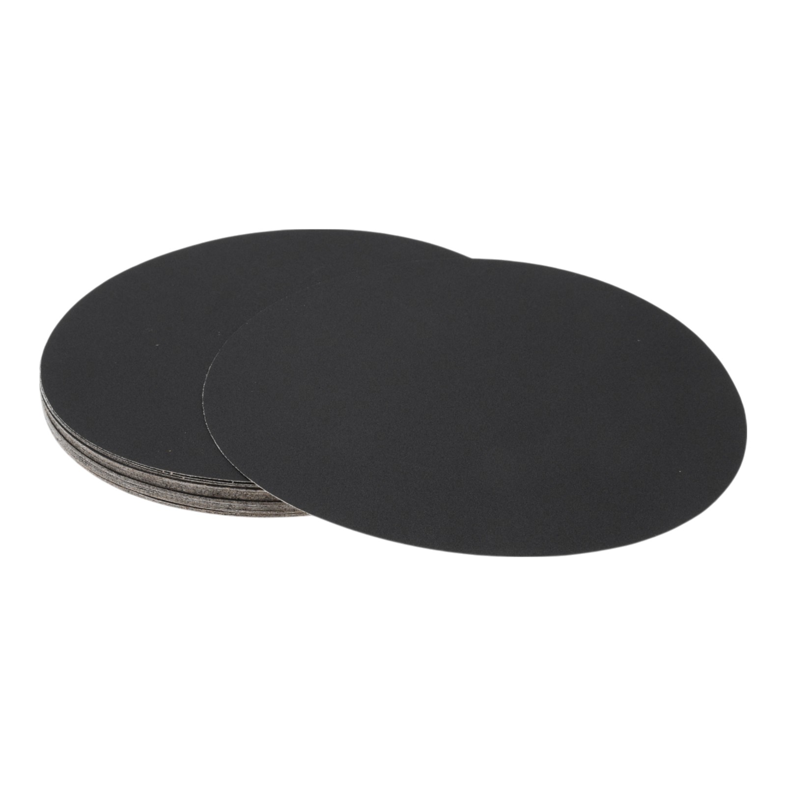 Sandpaper Round 250x250mm 220 Grit 30 Pcs Black Hook & Loop Sanding Sheets