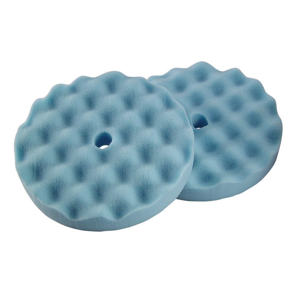 TP Tools 8″ Waffle-Style Blue Foam Finishing Pad, 2 Pk, USA #TP-44-097