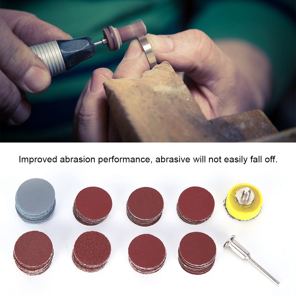 1in Sanding Discs Self-Adhesive Sandpaper Sanding Sheet Round Abrasive Paper