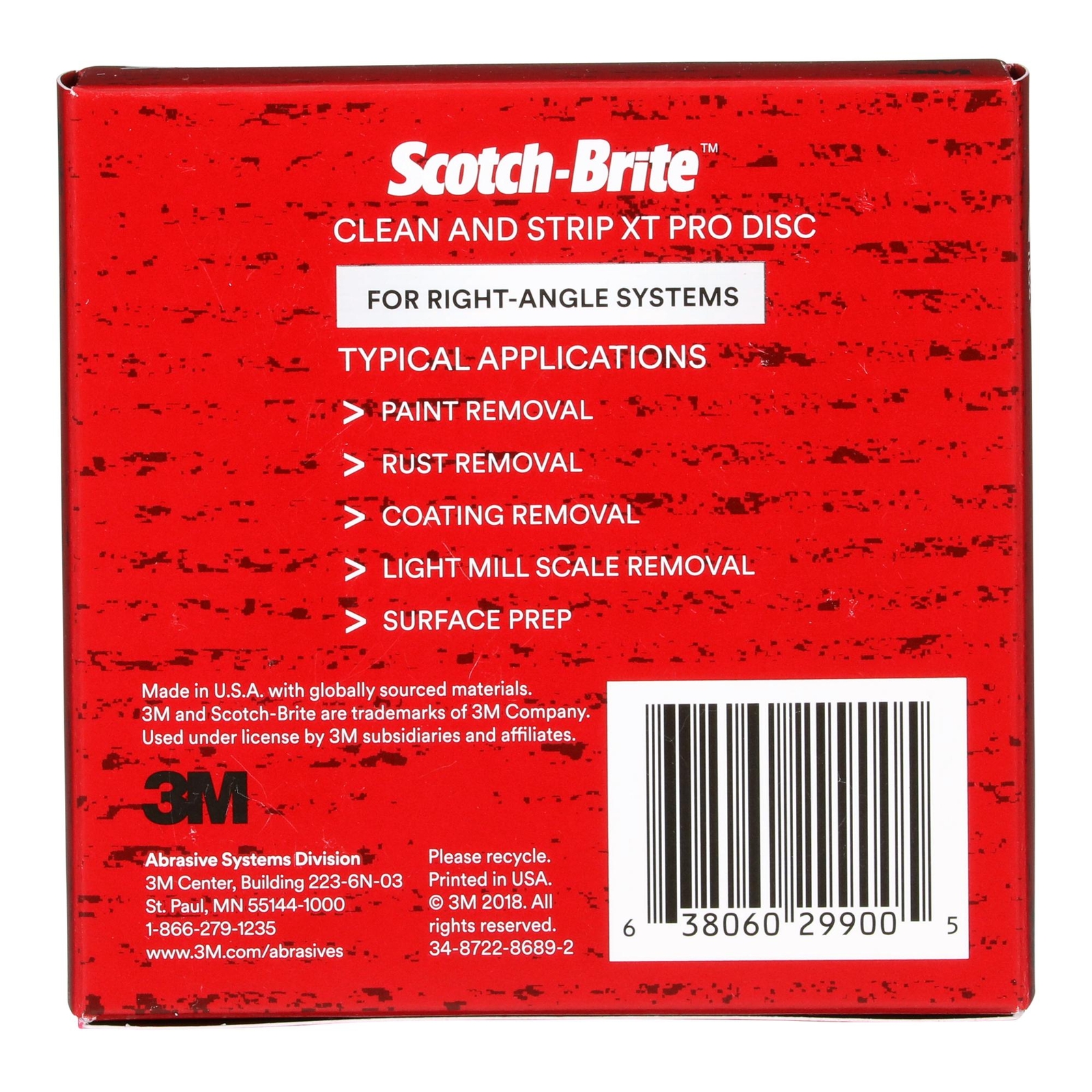 Scotch-Brite Clean and Strip XT Pro Disc, XO-DC, SiC Extra Coarse,Purple