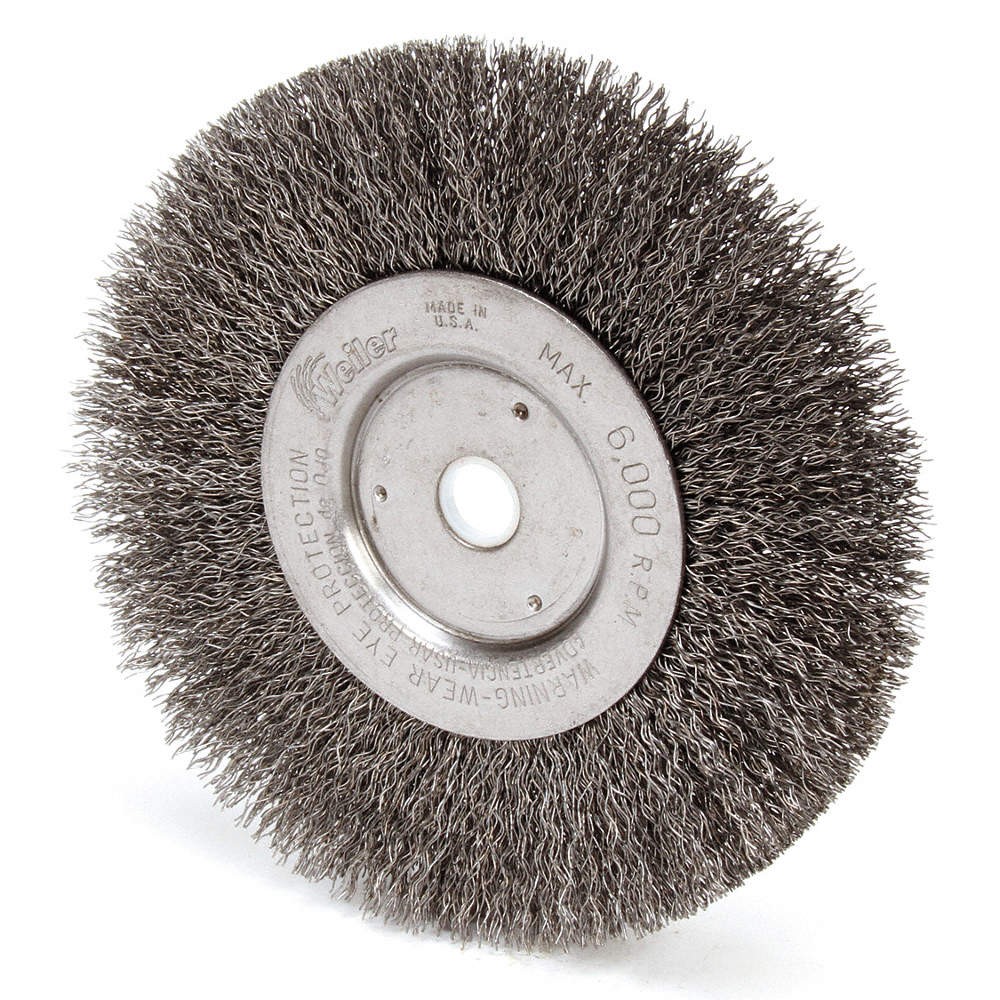 WEILER 93120 Crimped Wire Wheel Brush, Arbor 5X886