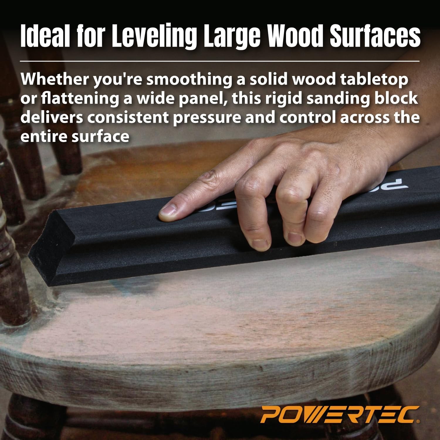 16″ PSA Sanding Block for Auto Body, Woodworking & DIY – Long Hand Sanding Tool