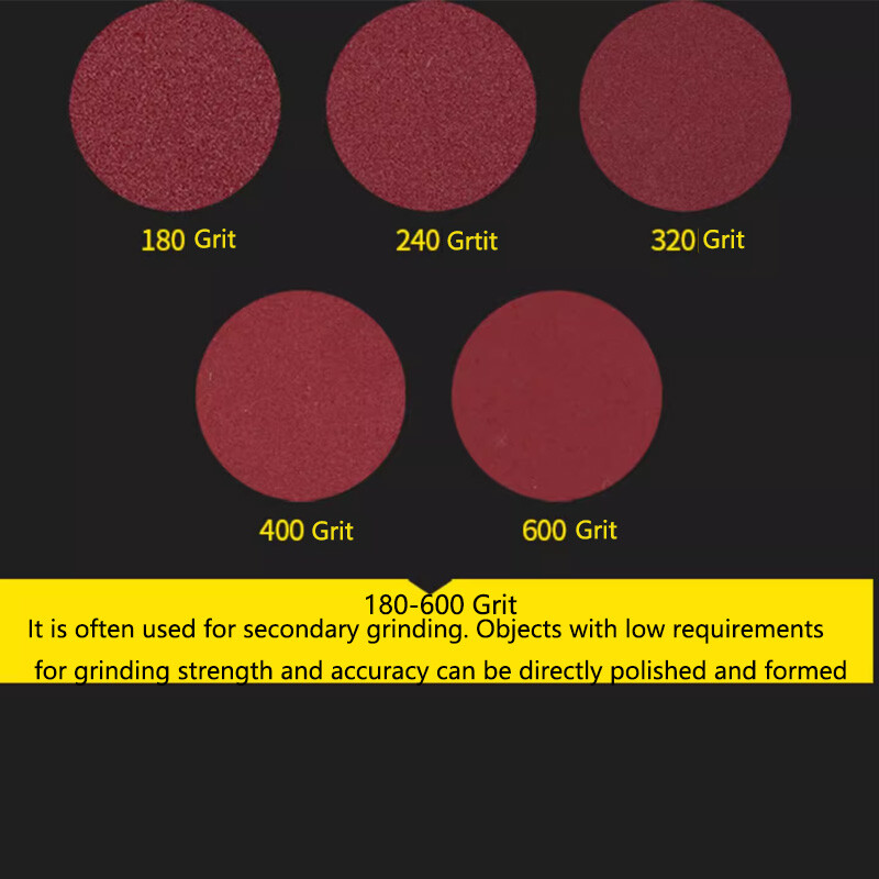 4 Inch 100mm 40/60/80 -3000 Grit Hook and Loop Sanding Disc Flocking Sandpaper