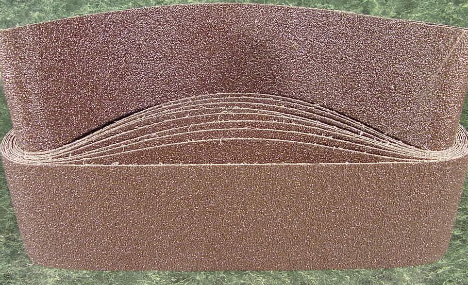 10pc 4 ” X 36 ” 120 GRIT SANDING BELT made in USA Butt Joint Sand Paper A/O sl