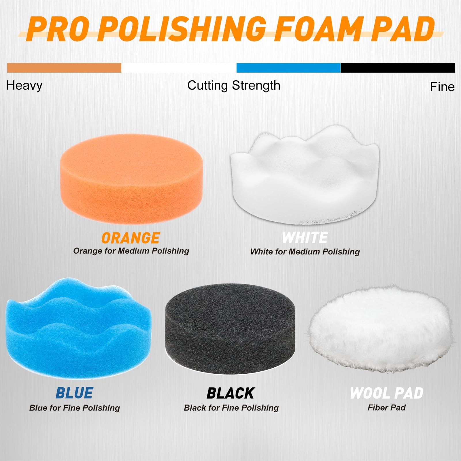 Pukamam 174 PCS 3 Inch Wet Dry Sanding Discs Grit 60 80 120 150 3 inch, Black