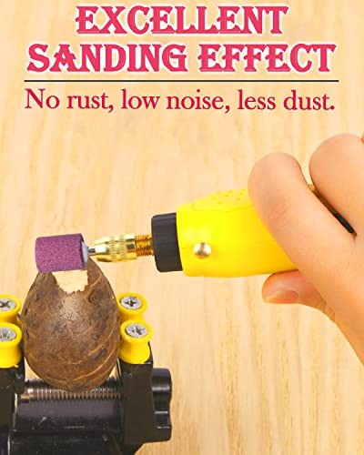 Pack Grinding Stone Set 1/8″ Shank, Sanding Drill Bit (12/10/8/6/5/4mm 60