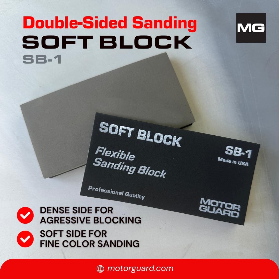 Flexible Soft Block Sanding Block Motor Guard SB-1 Sander Tool Equipment