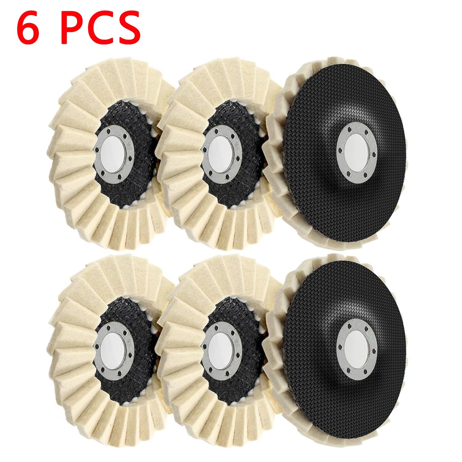 4.5 in Wool Felt Flap Disc Metal working Polishing Buffing Wheel For Grinder