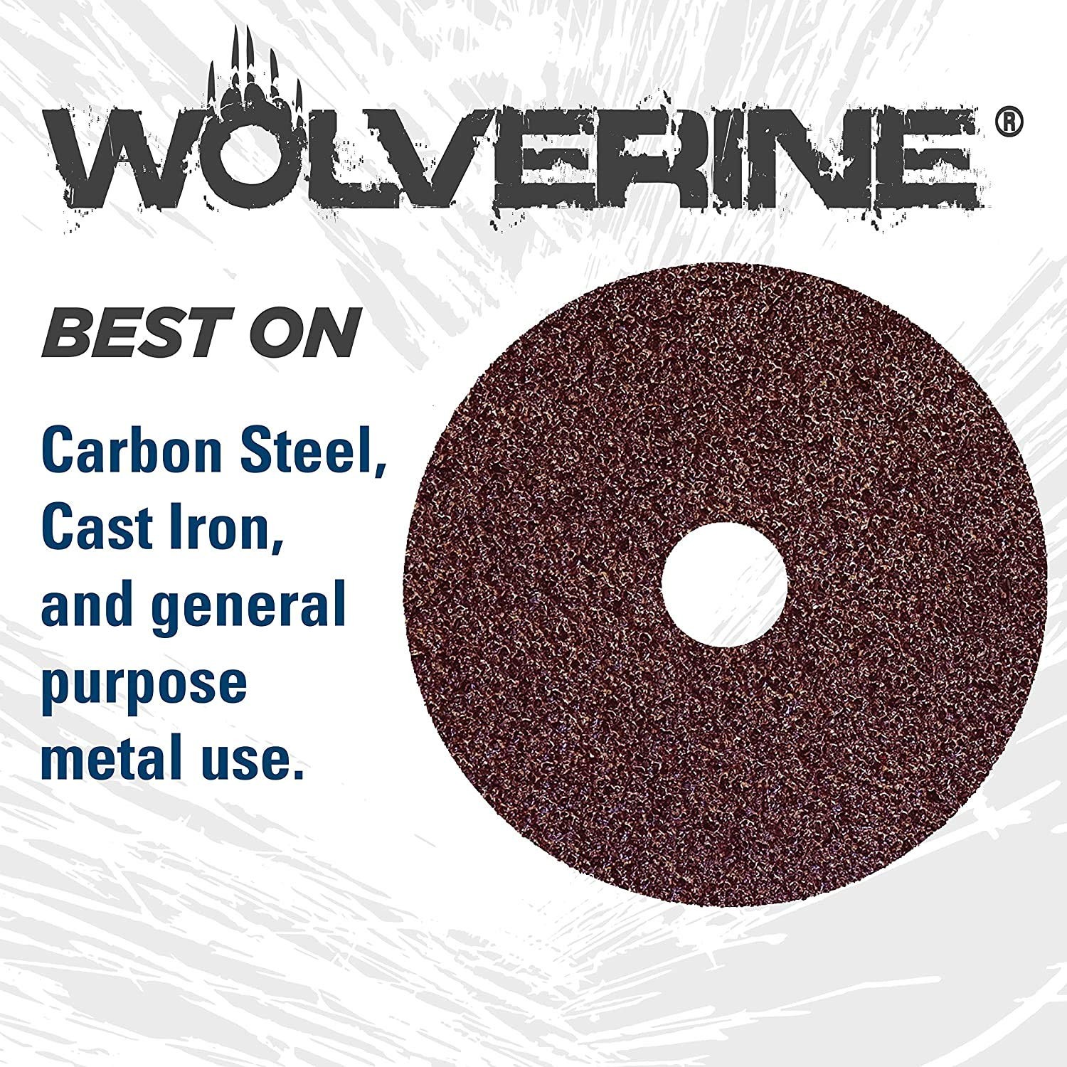 Weiler 59493 Wolverine Aluminum Oxide Resin Fiber Sanding Grinding Disc 4