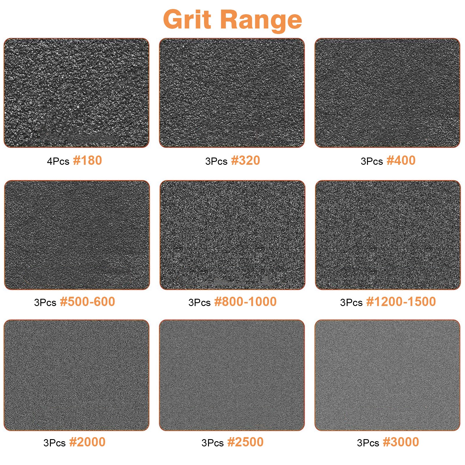 28pcs Sanding Block Pads 180-3000 Grit Foam Sandpaper Sponge Wet Dry for Drywall