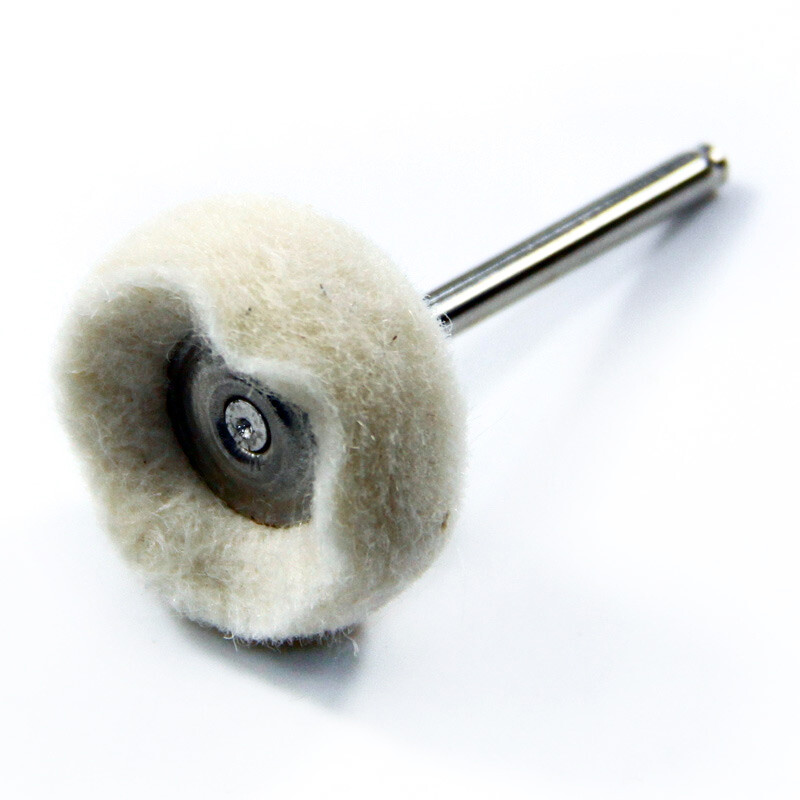 Wool Buffing Polish Wheel Set 1/8”Shank for Dremel Jewelry Abrasive Tools Kit