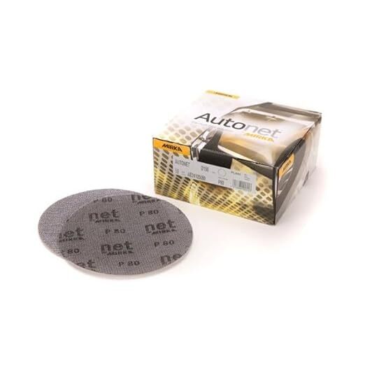 Mirka AE23205025 5″ Autonet 240 Grit Mesh Grip (Hook and Loop) Sanding Discs