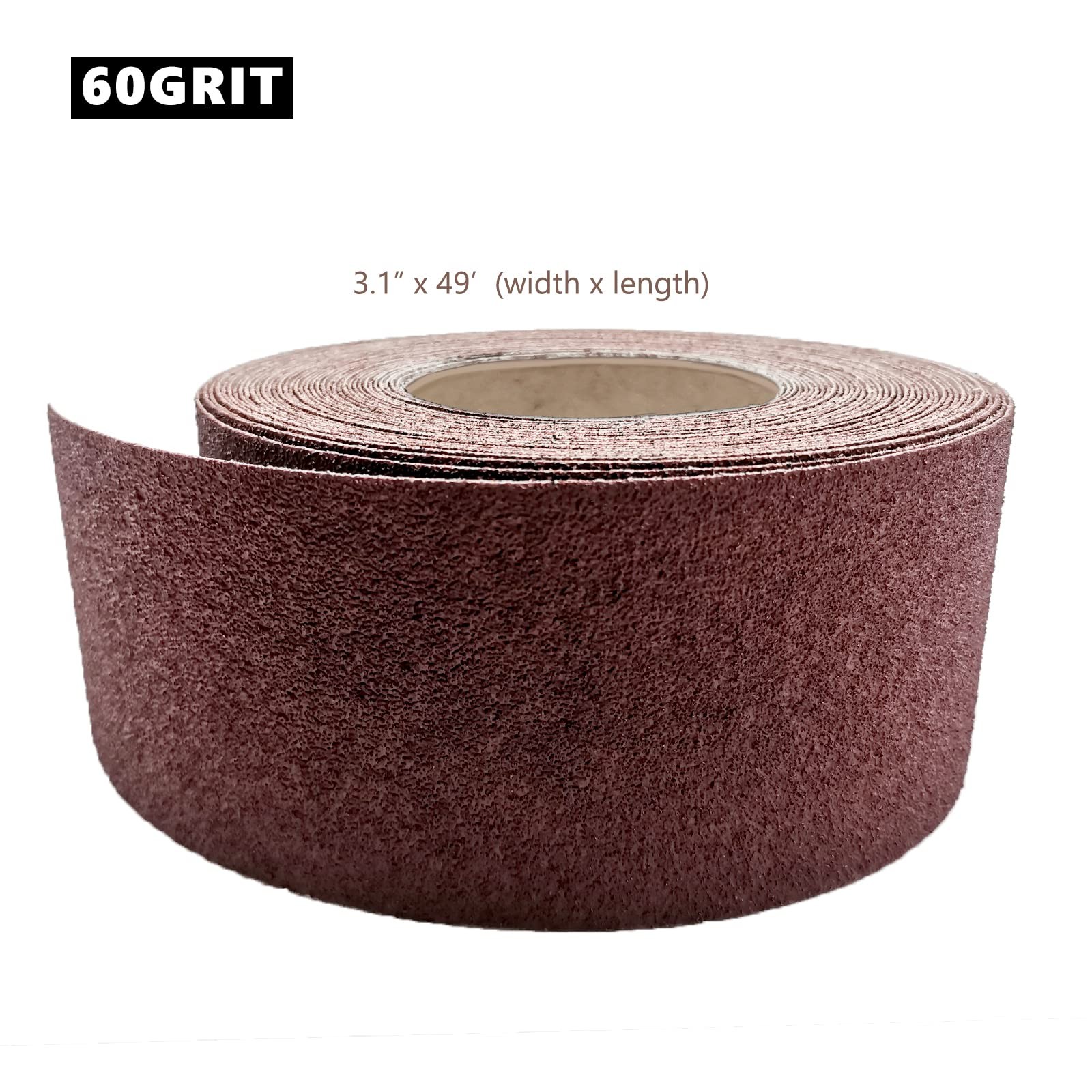3 Inch x 49 FT Emery Cloth Roll Aluminum Oxide Abrasive Sandpaper 60 Grit