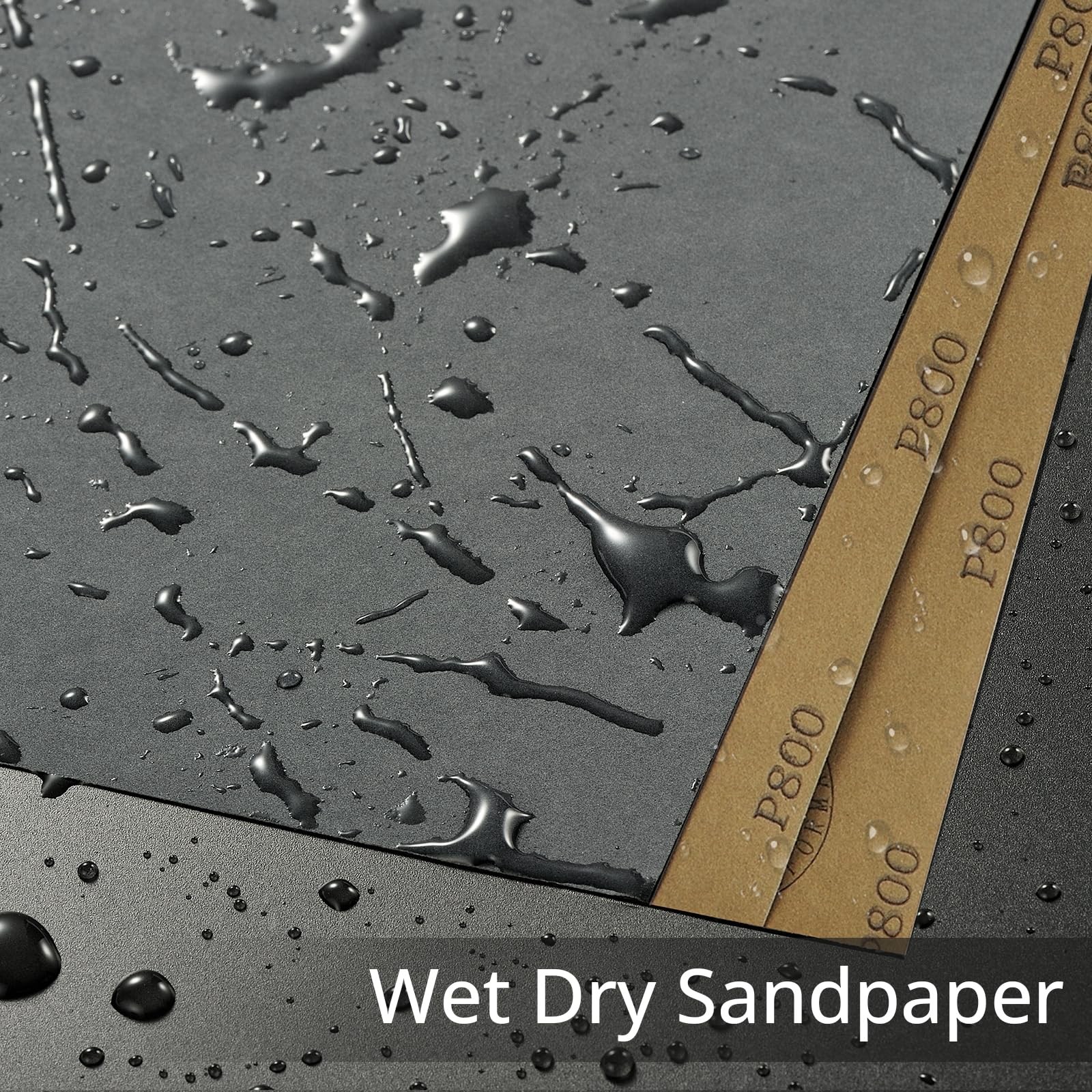 Sandpaper Assortment Grit 600 800 1000 2000 3000 25PCS, Wet Dry Sandpaper She…