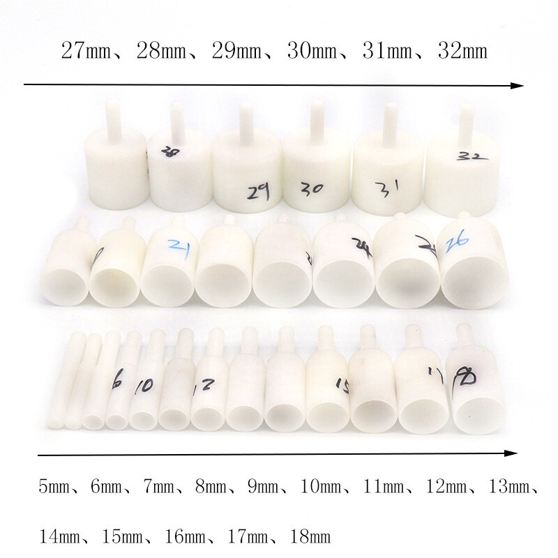 Nylon Plastic Concave Bead Cylinder Suction Eye Round Bead Polishing 5mm-29mm