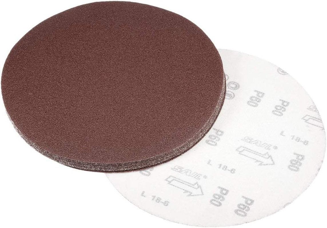 9 Inch Sanding Disc 120 Grits Flocking Sandpaper for Sander 10 Pcs