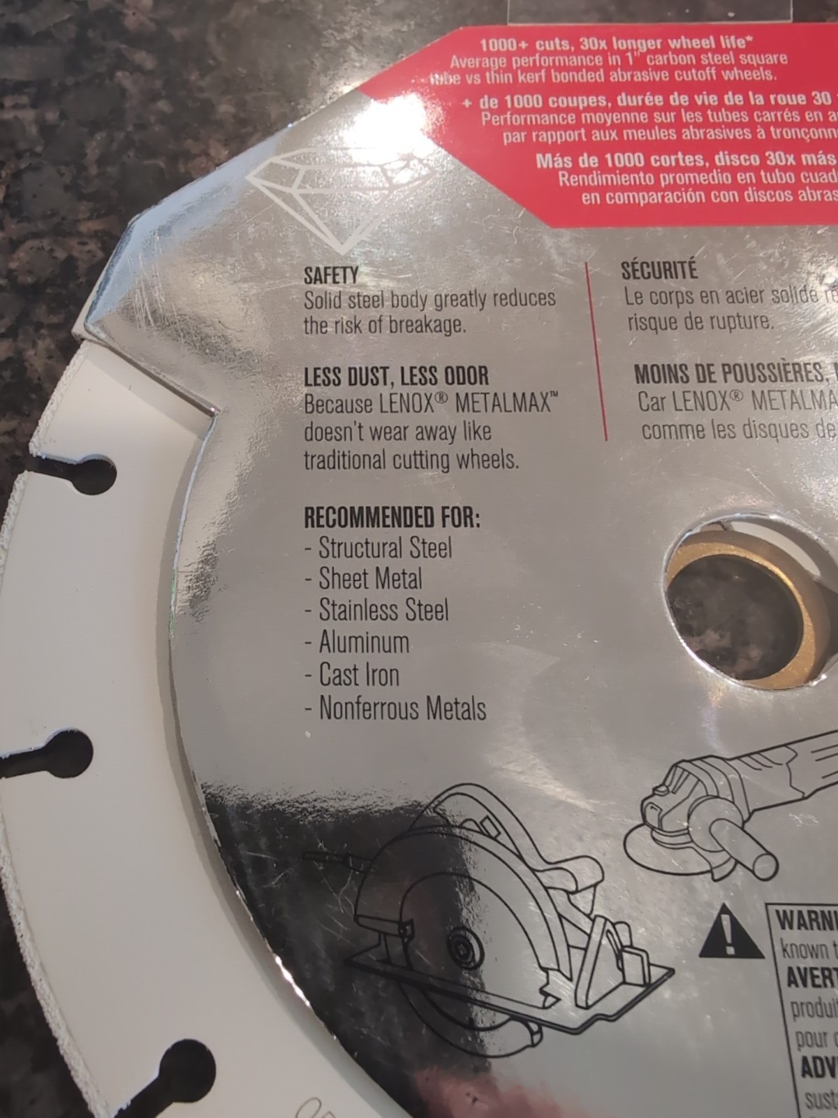 Lenox Metalmax 7″ Segmented Rim Diamond Edge Cutoff Wheel Metal