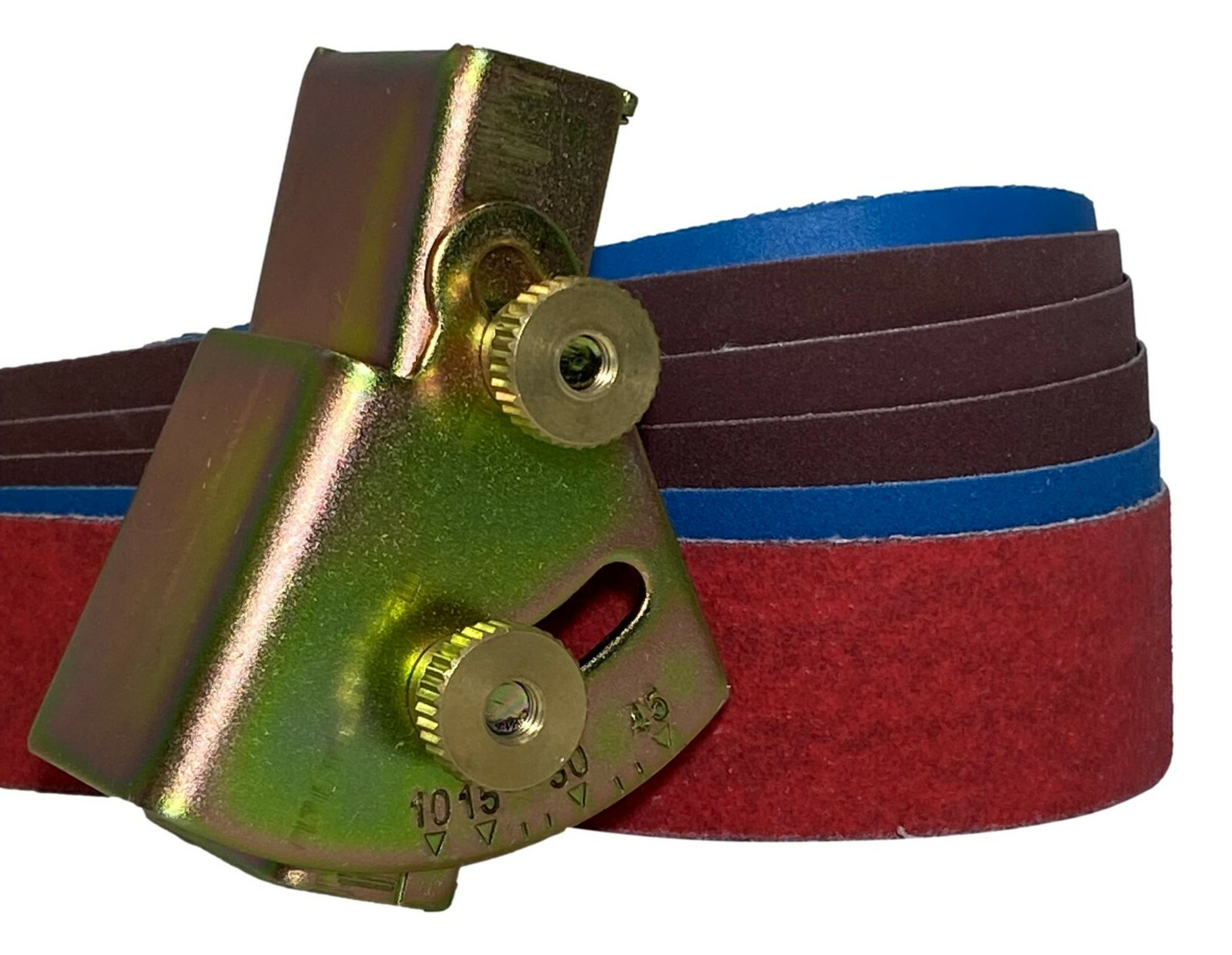 1″ x 30″ Knife Sharpening Angle Guide with Assorted 6 Pack Grit Belts