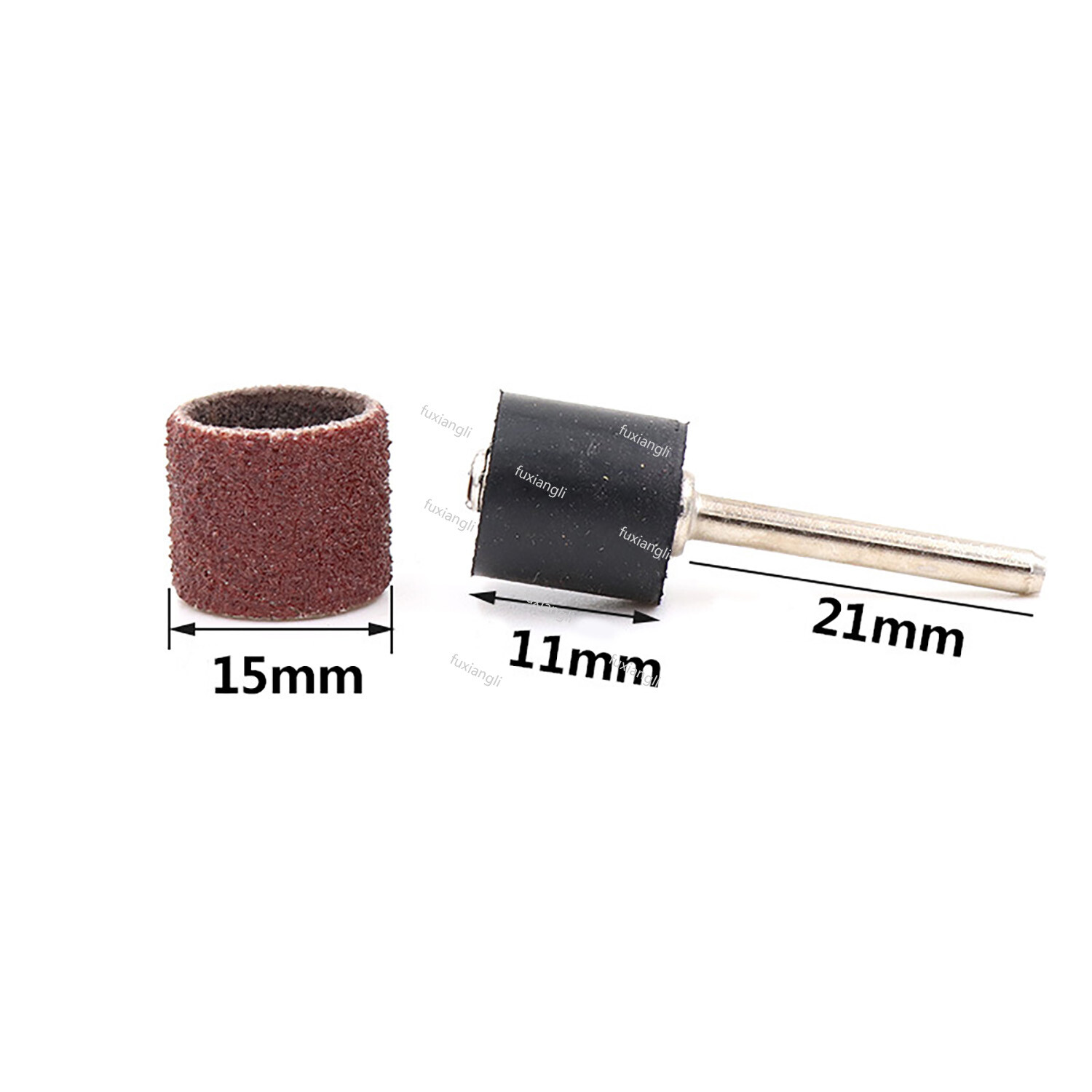 Electric Nail Drill Bits Emery Sanding Bands Gel File Polish Remover 80-600Grit