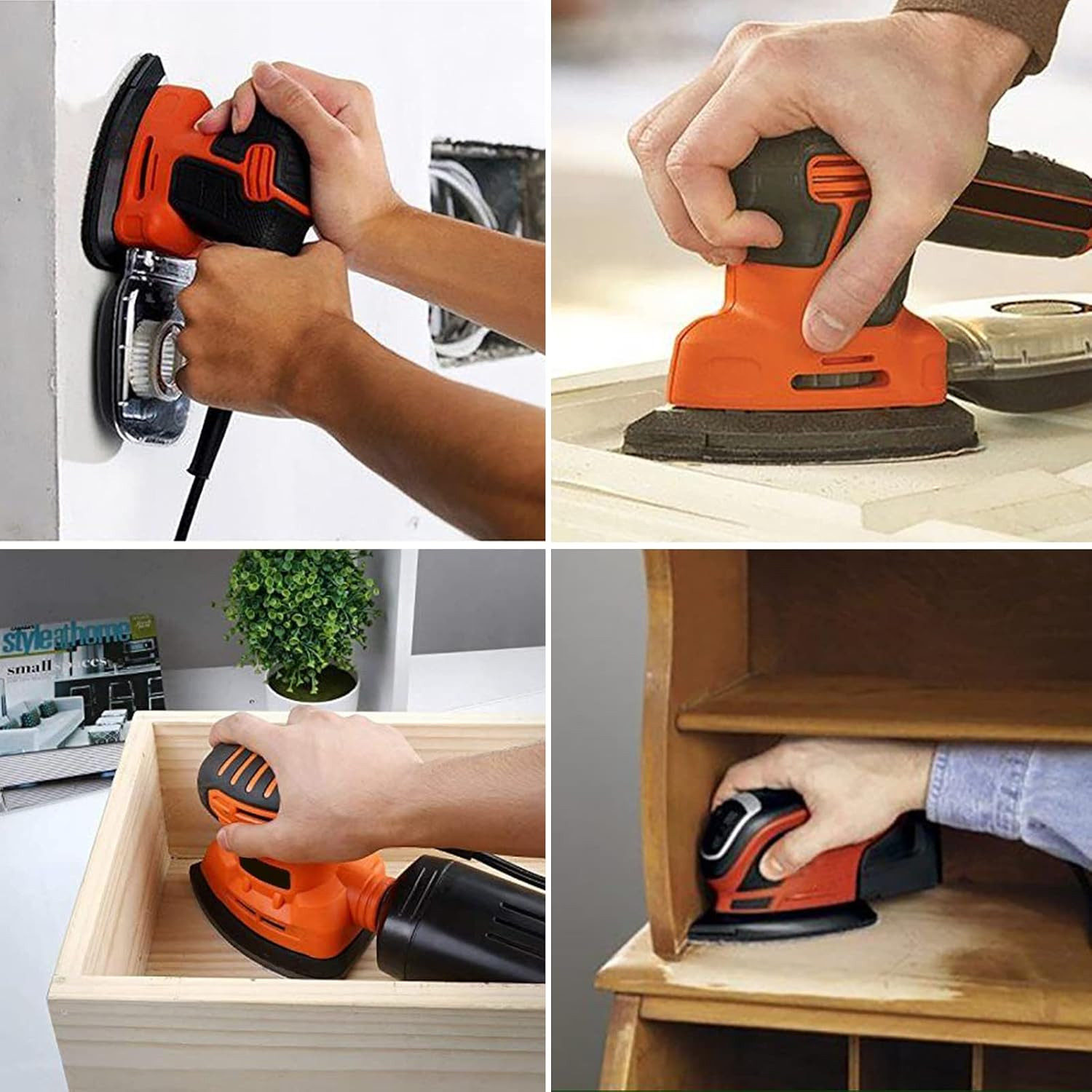 Mouse Detail Sander Sandpaper Sanding Paper Assorted Sanding Pads 40 80 120 180