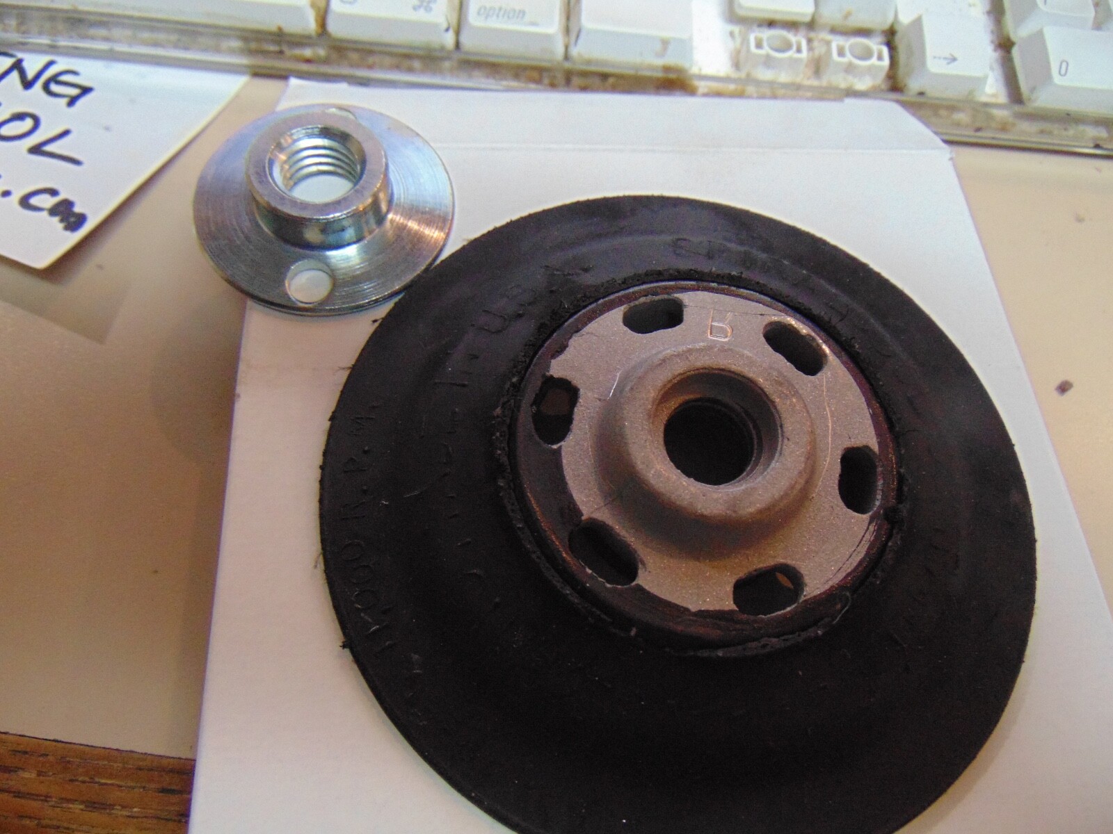 Pferd 4-1/2″ x M14x2.0 SMOTH Resin Fiber Disc Backing Pad with Lock Nut 69046