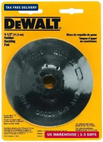 DEWALT DW4945 4-1/2″ Rubber Backing Pad