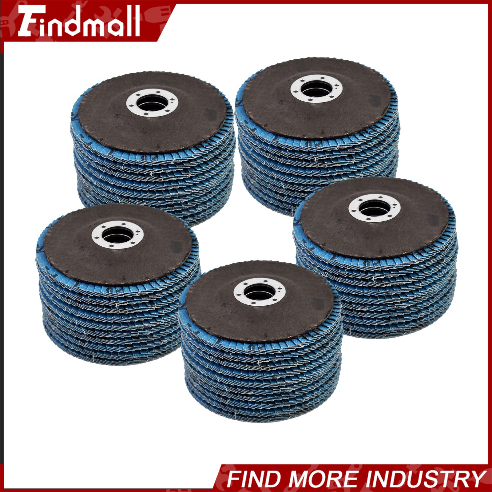 Findmall 4-1/2” x 7/8” Flap Discs T29 Premium Zirconia Sanding Grinding Discs