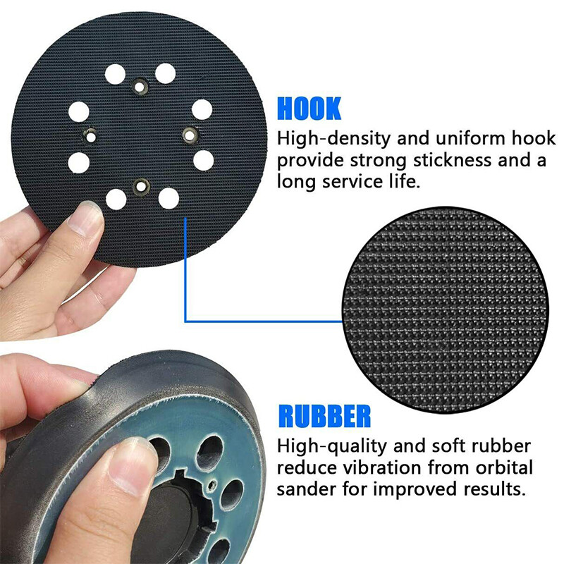 2x 5″ Orbital Sander Pads 8-Hole 4-Screw for Dewalt DWE6423/6423K, DWE6421/6421K