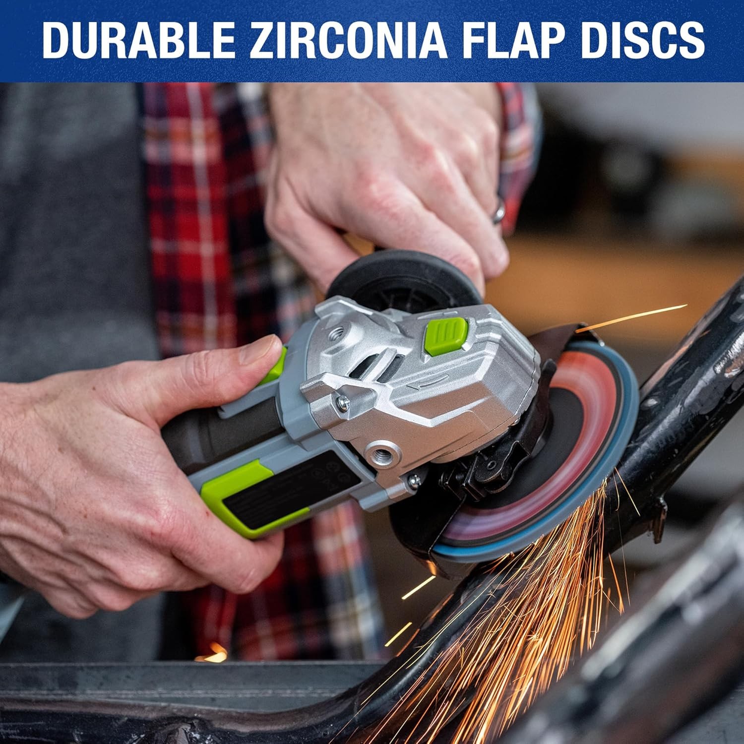 WORKPRO 20PC Flap Disc Grinding Wheel Flap Sanding Disc Zirconia Abrasive 60Grit