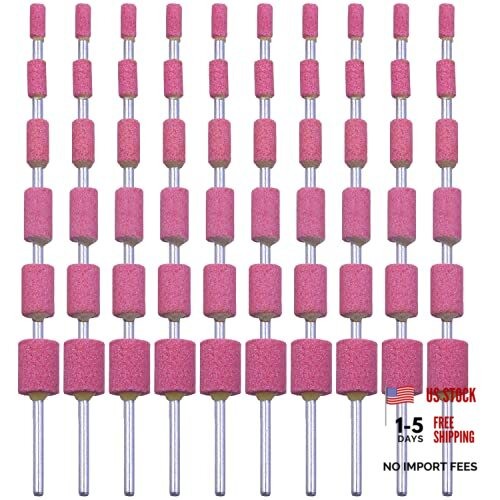 Pack Grinding Stone Set 1/8″ Shank, Sanding Drill Bit (12/10/8/6/5/4mm 60