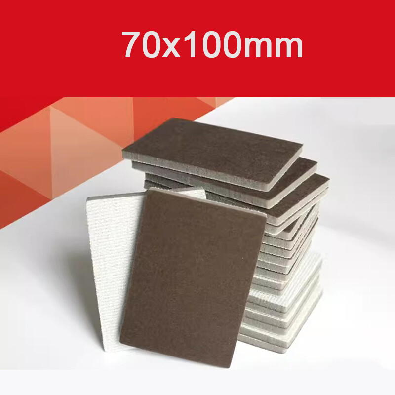 70mm×100mm Wet & Dry Sponge Sanding Block 300~2000 Grit Hook Loop Sandpaper Pads