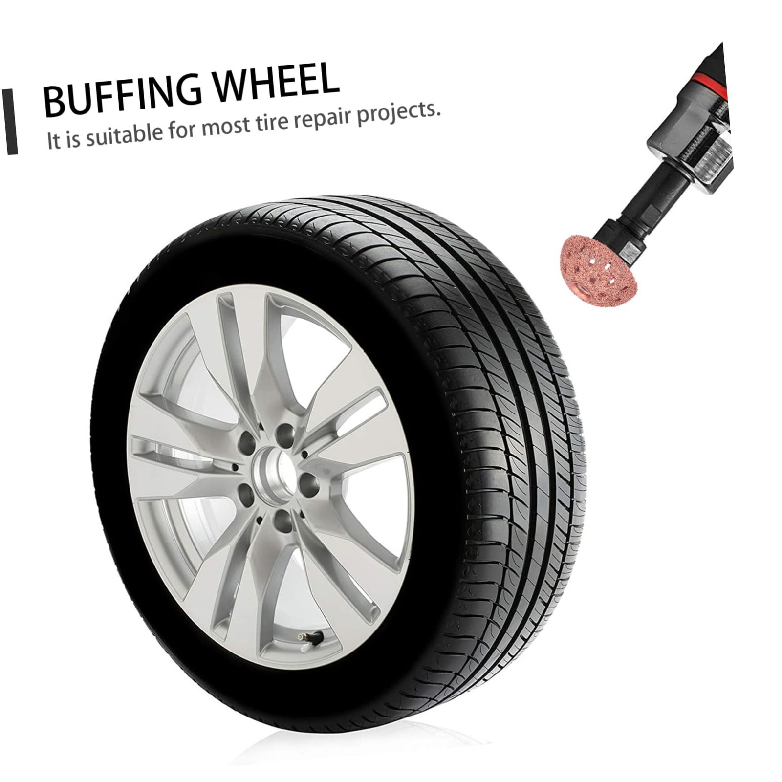 Tire Buffing Wheel 2.17 Inch Hard Tungsten Dome Buffers for Car Tire Repair a…