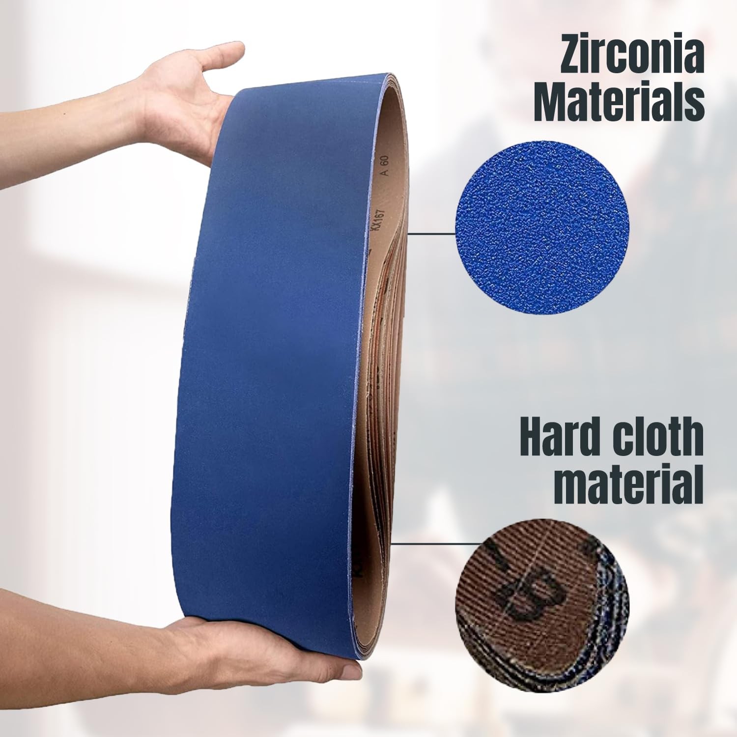 6 X 48 Inch Zirconia Sanding Belts 36 Grit Belt Sander Sanding Belt For Bench Sa