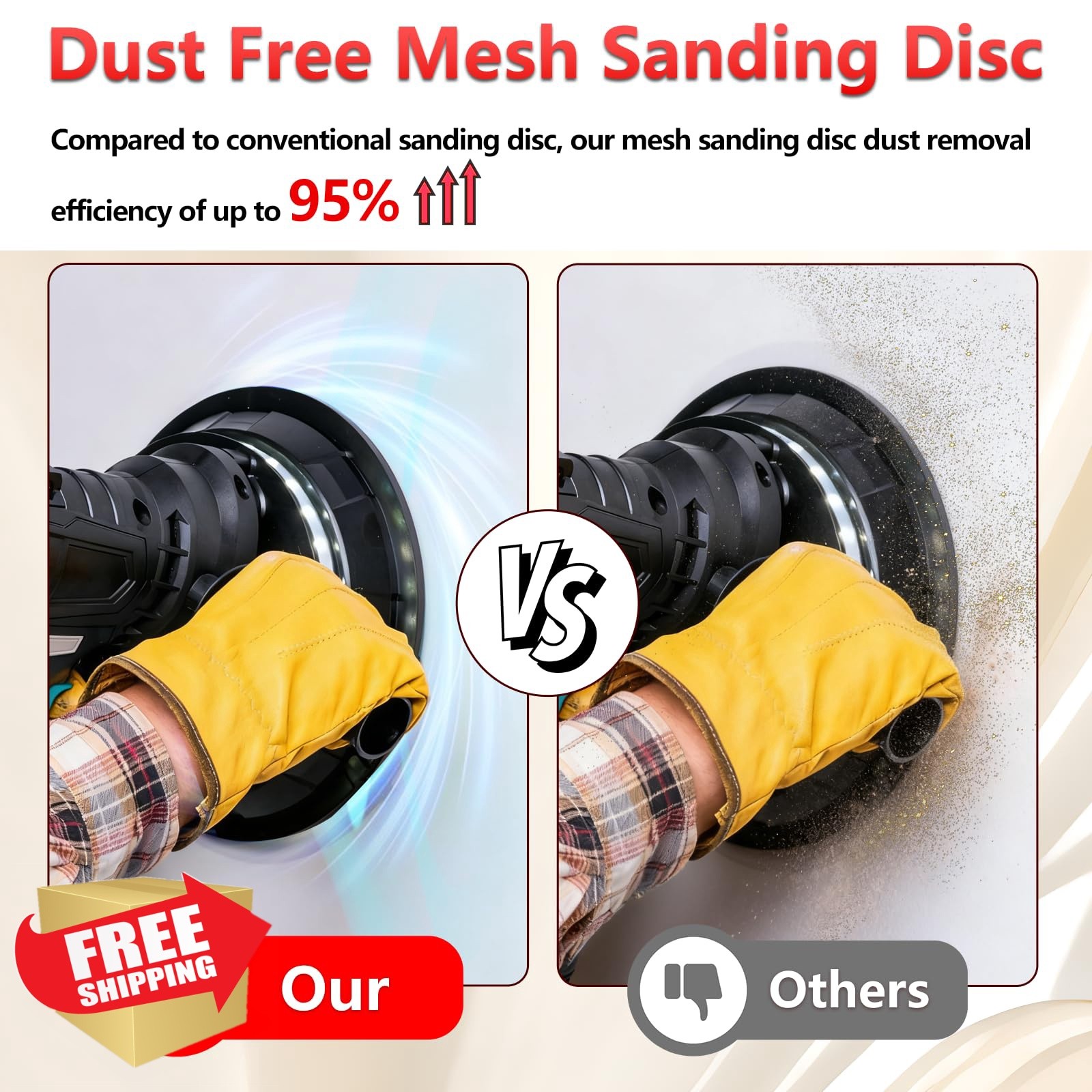 KQCXIK 9 Inch Sanding Discs 240 Grit 25pc