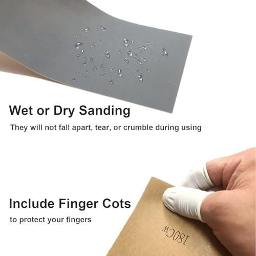 Extra Fine Sand Paper 120 to 20000 High Grit, 22 PCS Sandpaper Sheets 22PCS